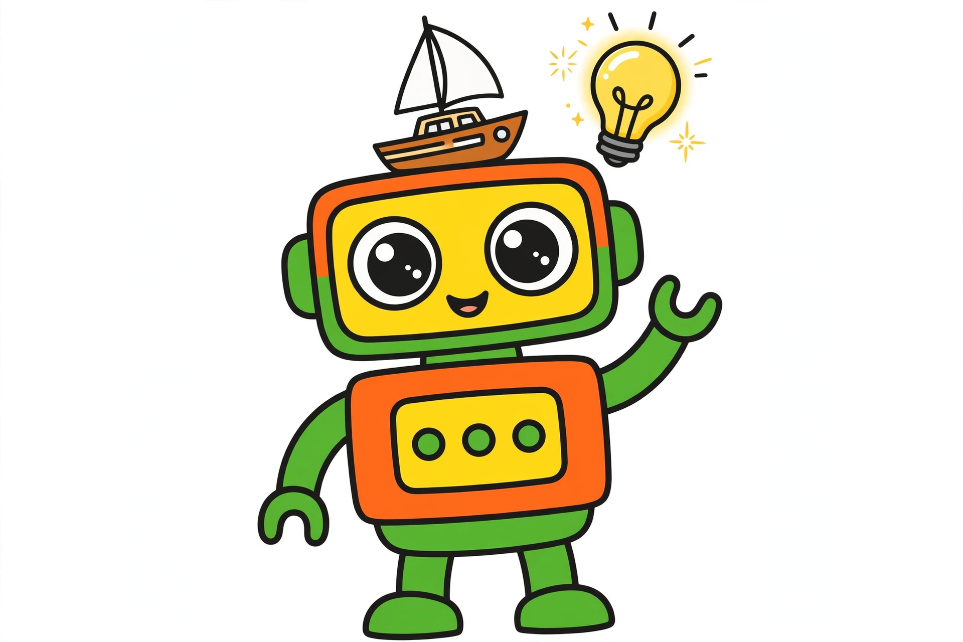 Evan's yacht robot with an idea